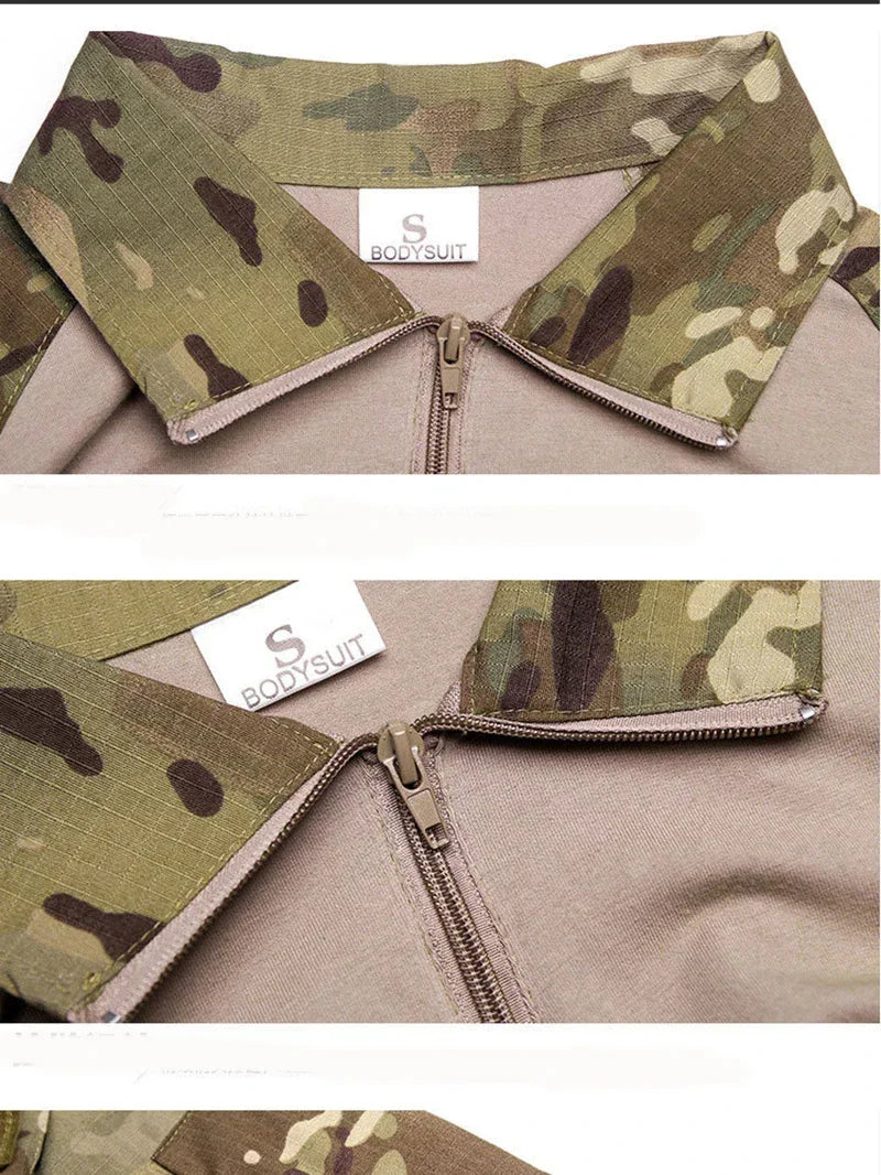 Camouflage softair US Army Combat Uniform military Shirt Cargo CP multicam Airsoft Paintball Cotton tactical Clothing ﻿