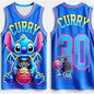 Summer New Girls Women's 3d Printed Stitch Boys Training Men's Sports Sleeveless Vest NO.30 Curry Basketball Tank Tops T-shirt