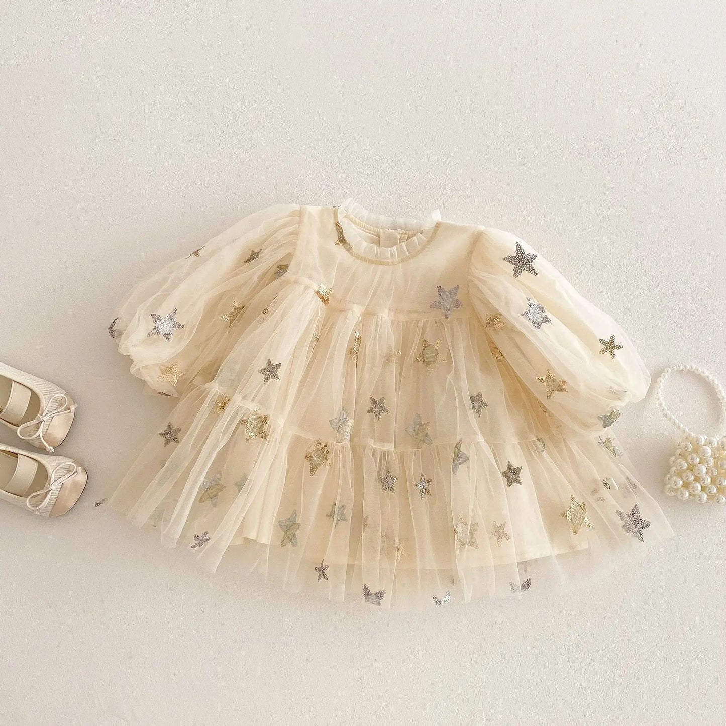 5624 Baby Girls' Dress 2025 New Spring Summer New Gauze Baby Girl's Princess Clothes 0-5Year Kid's Dress