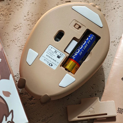 Cute Cat 2.4G Wireless Bluetooth Tri-mode Mouse Creative kitten Mause Ergonomic USB 1200 DPI Mice For PC Laptop Kid Friend Gifts