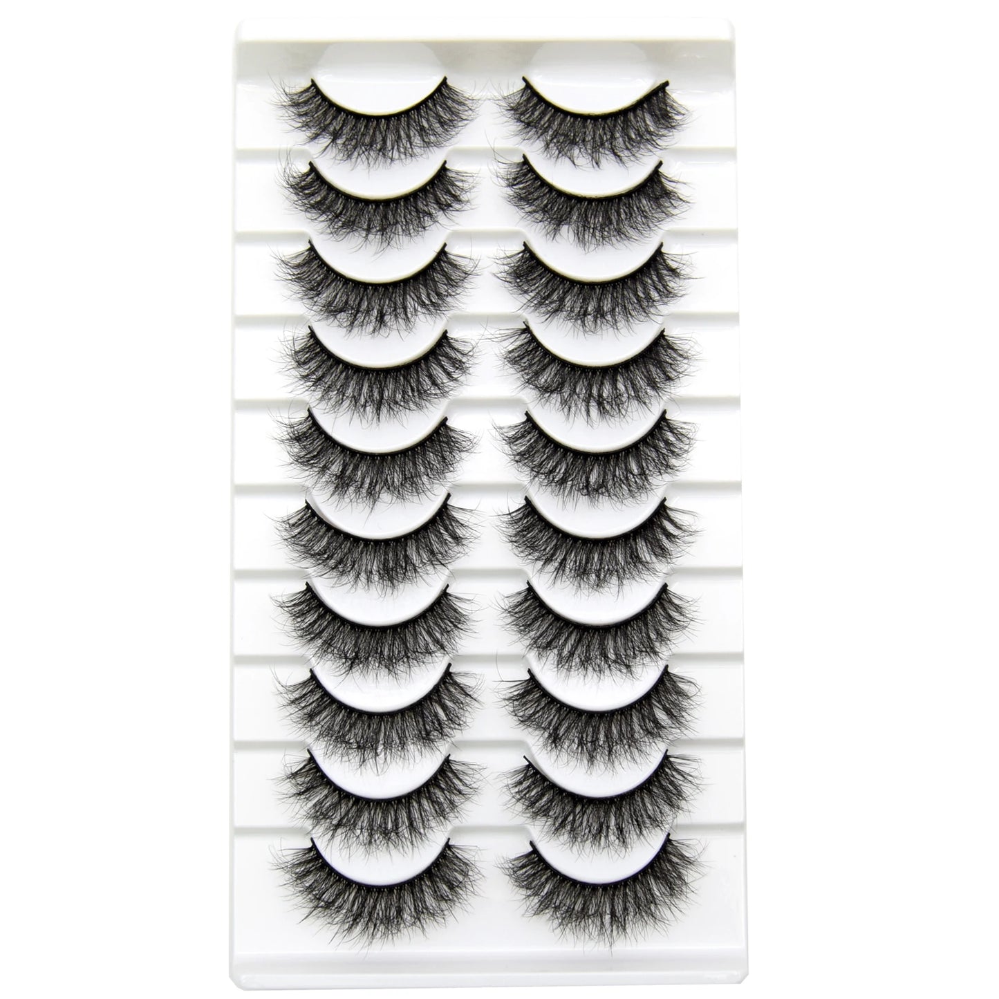 10 Pairs/Lot Visofree Half Lashes Wispy Natural Mink Half False Eyelashes Vegan Fake Eyelash Fluttery Half Lash Extension Makeup