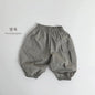 2025 Summer New Children Casual Pants Vintage Girls Cargo Pants Solid Boys Trousers Thin Cotton Kids Mosquito Pants Baby Clothes