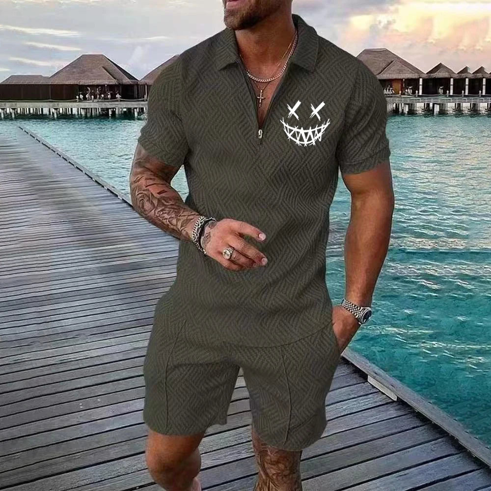 Men's Casual set, Hawaiian-style Fashionable shirt, Outdoor Beach vest, 2025 Summer Fashionable Casual Quality Set Essentials