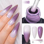 MEET ACROSS 75 Colors Thermal Nail Gel Polish 3 Colors Changing Nail Art Supplies for Manicure DIY Design Long Lasting UV/LED
