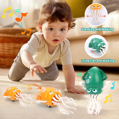Kid Electronic Pet Toys Dancing Duck&Octopus Musical Penguin Baby Crawling Toys Toddler interactive Toys Tummy Time Gifts