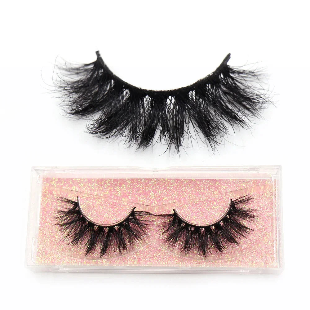 LEHUAMAO Eyelashes 3D Mink Lashes Criss-cross Strands Cruelty Free High Volume Mink Lashes Soft Dramatic Eye lashes Makeup D101