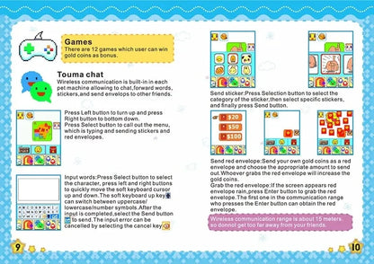 Electronic Virtual Pet With Color Screen Game Pocket Interactive Virtual Pet Dating Game Machine Kids Game Toys Girls