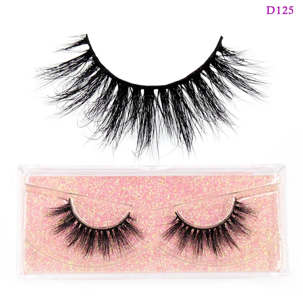 LEHUAMAO Eyelashes 3D Mink Lashes Criss-cross Strands Cruelty Free High Volume Mink Lashes Soft Dramatic Eye lashes Makeup D101