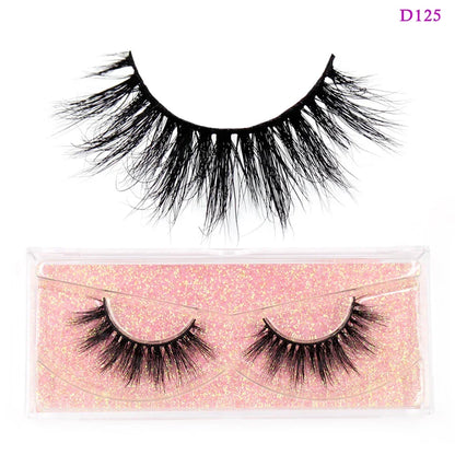 LEHUAMAO Eyelashes 3D Mink Lashes Criss-cross Strands Cruelty Free High Volume Mink Lashes Soft Dramatic Eye lashes Makeup D101