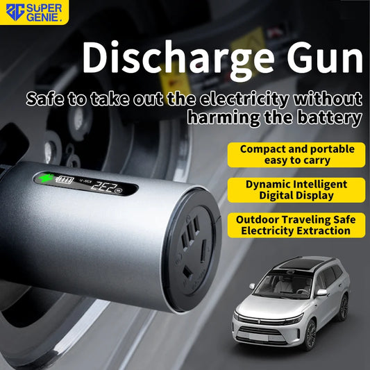 SUPER GENIE BYD MG4 Hyundai Electric AC Car Discharge V2L Socket For Outdoor Camping Convert EV To AC Outlet Charger