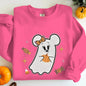 Couples Matching Halloween Sweatshirt Cartoon Cute Mickey Minnie Spooky Ghost Graphic Print Sweatshirts Halloween Couple Clothes