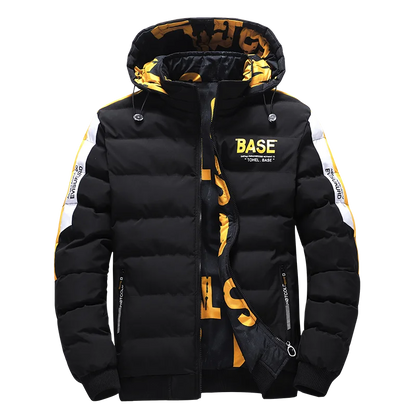 Winter Men Fashion Keep Warm Hooded Tops Outdoors Loose Comfort Versatile Double Sided Wear Parka New Fashion Casual Solid Coats