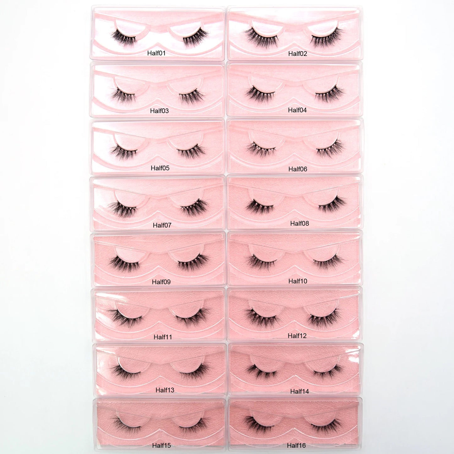 10 Pairs/Lot Visofree Half Lashes Wispy Natural Mink Half False Eyelashes Vegan Fake Eyelash Fluttery Half Lash Extension Makeup