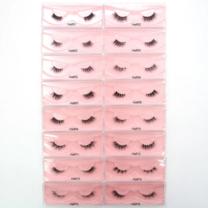 10 Pairs/Lot Visofree Half Lashes Wispy Natural Mink Half False Eyelashes Vegan Fake Eyelash Fluttery Half Lash Extension Makeup