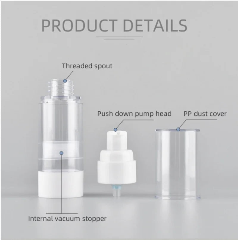 15/30/50/80/100ml AS Vacuum Lotion Spray Bottle Travel Portable Refillable Bottles Liquid Foundation  Cosmetics Tool Wholesale