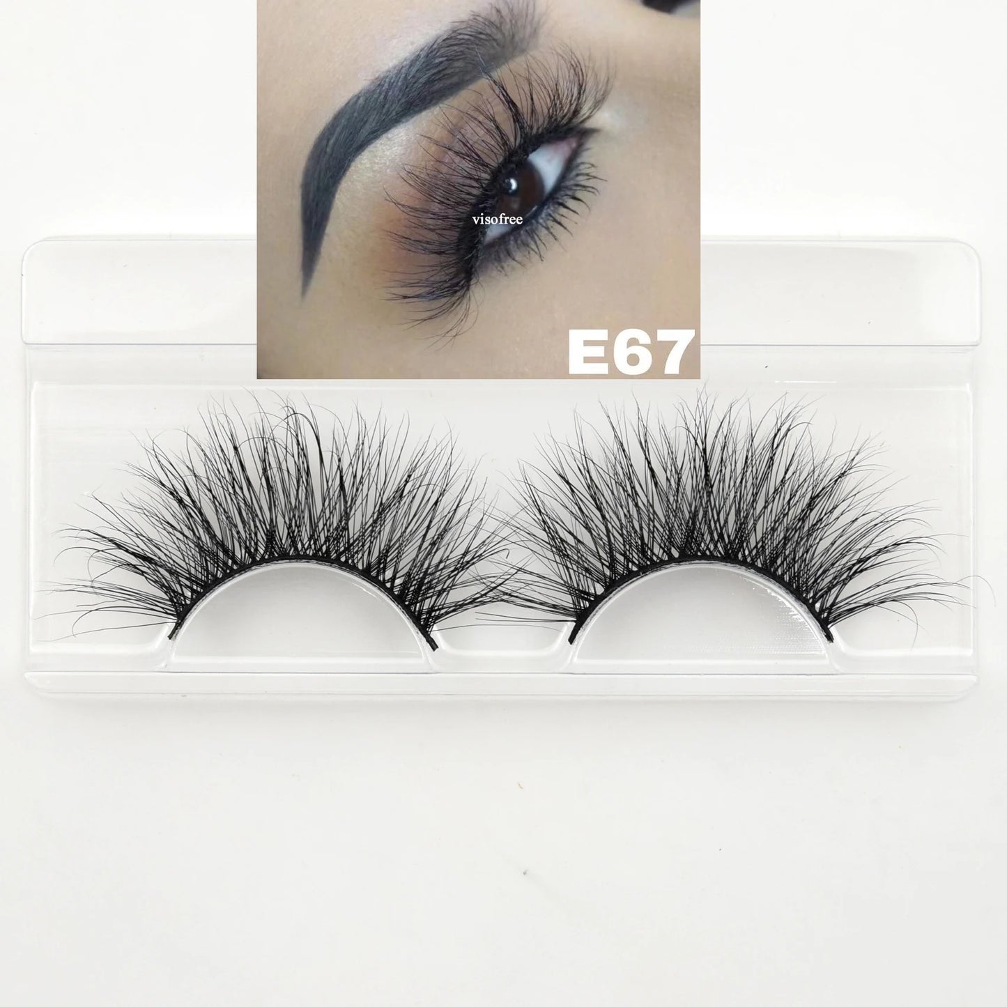 10 Pairs/Lot Visofree Half Lashes Wispy Natural Mink Half False Eyelashes Vegan Fake Eyelash Fluttery Half Lash Extension Makeup