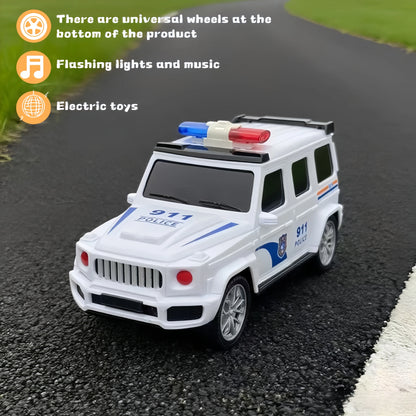 Children's electric toy car - Toy police car model, suitable for children over 3 years old/Birthday, Halloween, Christmas gifts