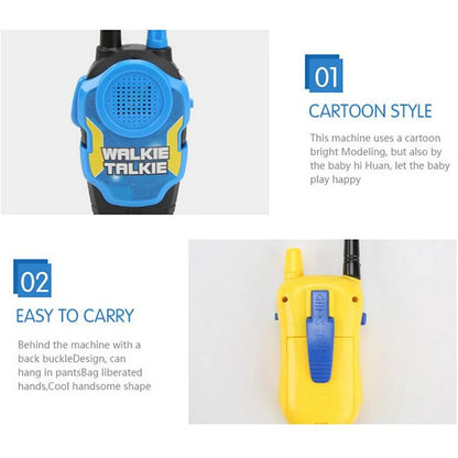 A Pair 50M Walkie Talkies Mini Portable Handheld Two-Way Radio Toy For Kids Children‘s Day Birthday Gifts Outdoor Interphone Toy