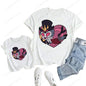 Kids White Tshirt Girls Boys Summer Tops Cartoon Printed Helluva Boss Casual Short Sleeve Kids Baby T-shirt Children Clothes