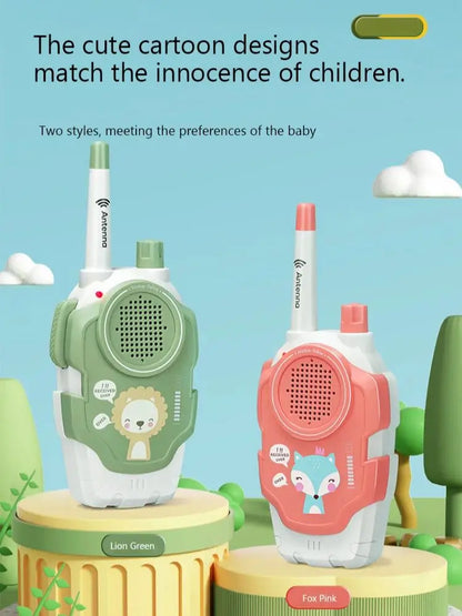 Children's Mini Walkie-Talkie Toys (2-Pack)  Wireless Communication for Parent Child Interaction Grip Ability Development