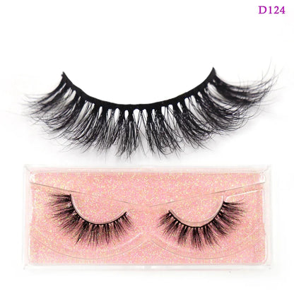 LEHUAMAO Eyelashes 3D Mink Lashes Criss-cross Strands Cruelty Free High Volume Mink Lashes Soft Dramatic Eye lashes Makeup D101