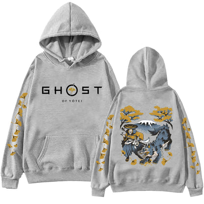 Men and Women Ghost of Yotei 2025 Hoodie Men Women Harajuku Game Merch Pullover Tops Sweatshirt Gift