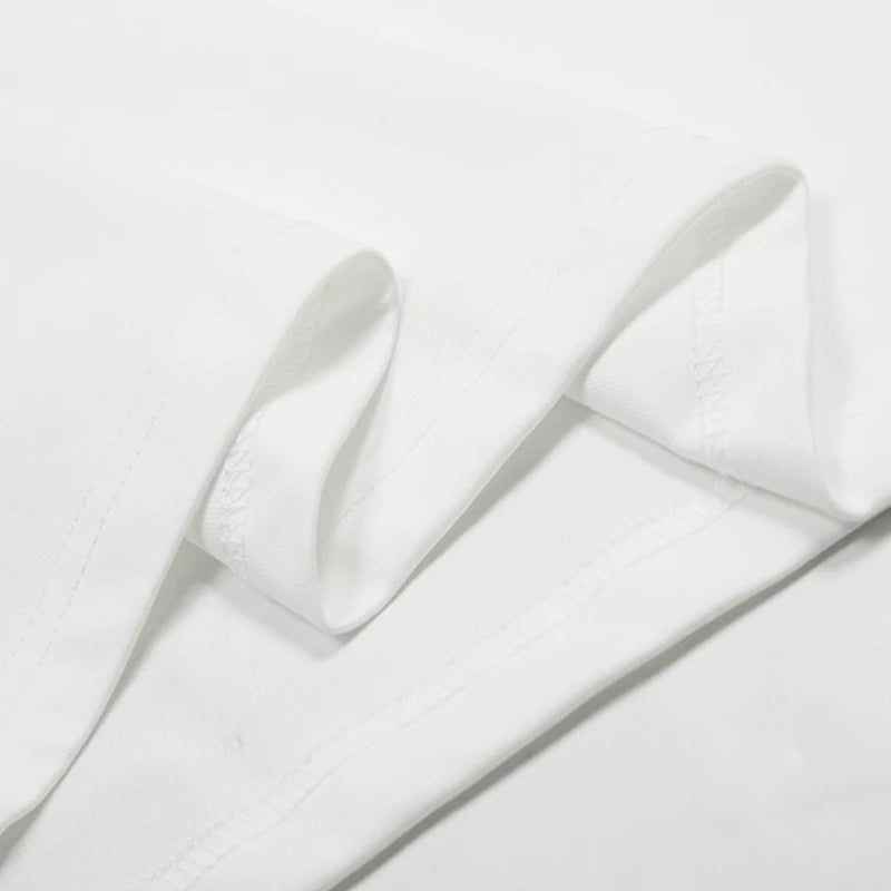 Simple Classic Letters Logo Printing Saint T Shirt Men Women Couple Casual Fashion Tee Tops Oversized White T-Shirt With Tag