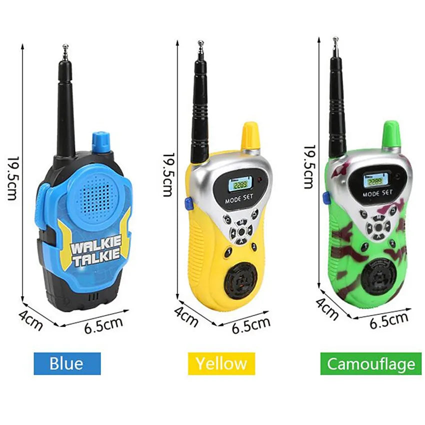 A Pair 50M Walkie Talkies Mini Portable Handheld Two-Way Radio Toy For Kids Children‘s Day Birthday Gifts Outdoor Interphone Toy