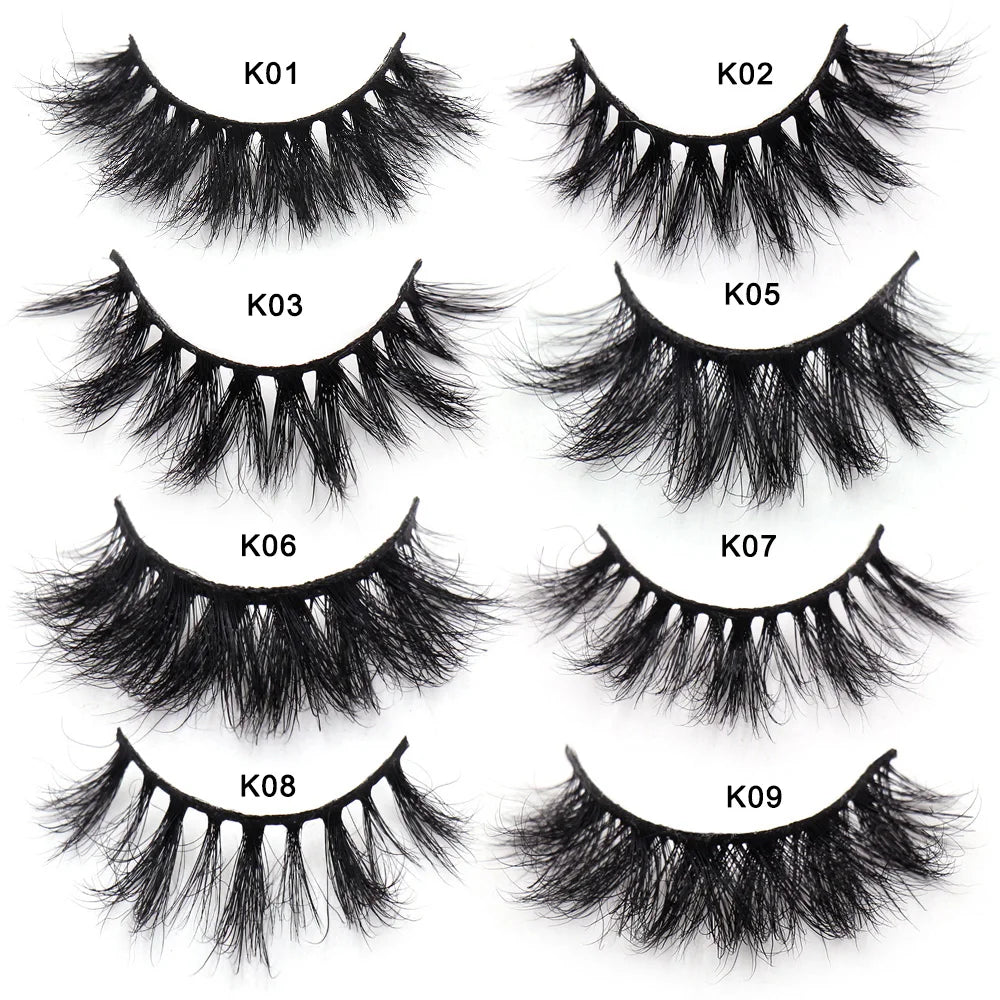 LEHUAMAO Eyelashes 3D Mink Lashes Criss-cross Strands Cruelty Free High Volume Mink Lashes Soft Dramatic Eye lashes Makeup D101