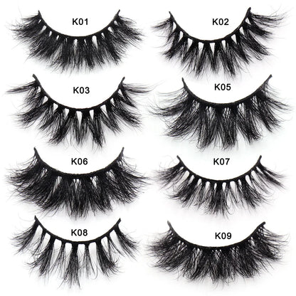 LEHUAMAO Eyelashes 3D Mink Lashes Criss-cross Strands Cruelty Free High Volume Mink Lashes Soft Dramatic Eye lashes Makeup D101