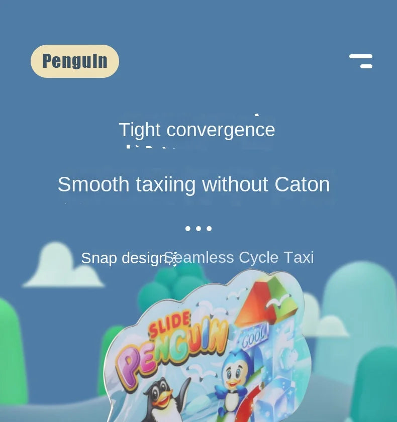 Electric Duck Track Rail Racing Slide Duckling Climbing Stairs Baby Toy LED Lights Musical Slide Roller Coaster Toys for Gift