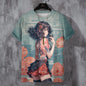 Japanese Anime Beauty 3D Print Sports Quick-dry Breathable Men T-shirt Elements Cute Outdoor Street Short-sleeve Clothing Summer