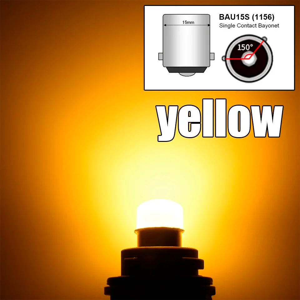 1/4Pcs P21/5W Led 1157 High Bright Car Light BAY15D 1156 P21W Ba15S Bulb SMD Auto Reverse Turn Signal Drop Shipping Supported