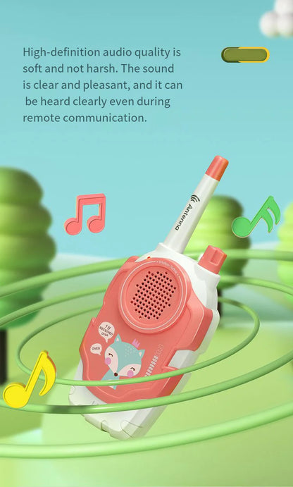 Children's Mini Walkie-Talkie Toys (2-Pack)  Wireless Communication for Parent Child Interaction Grip Ability Development