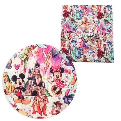 Lilo e Stitch Cartoon Fabrics Tape, Algodão poliéster a metro, Pano de costura, Vestir, Artesanato DIY, Tecido caseiro, 50x145cm
