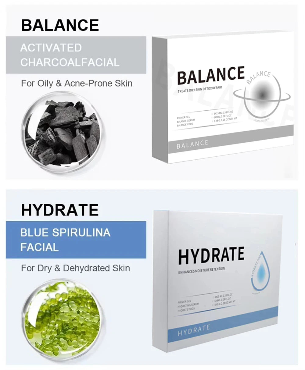 7 Types Facial CO2 Oxygen Bubble Machine Oxygen Jet Spa Capsule Serum Gel Facial Massage Exfoliate Rejuvenation Beauty Device