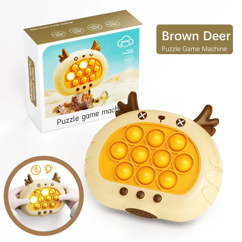 Quick Push Game Machine Silicone Press Toy Boys and Girls Children's Party Toy Electronic Sound Toy Fingertip Ground Mouse Toy