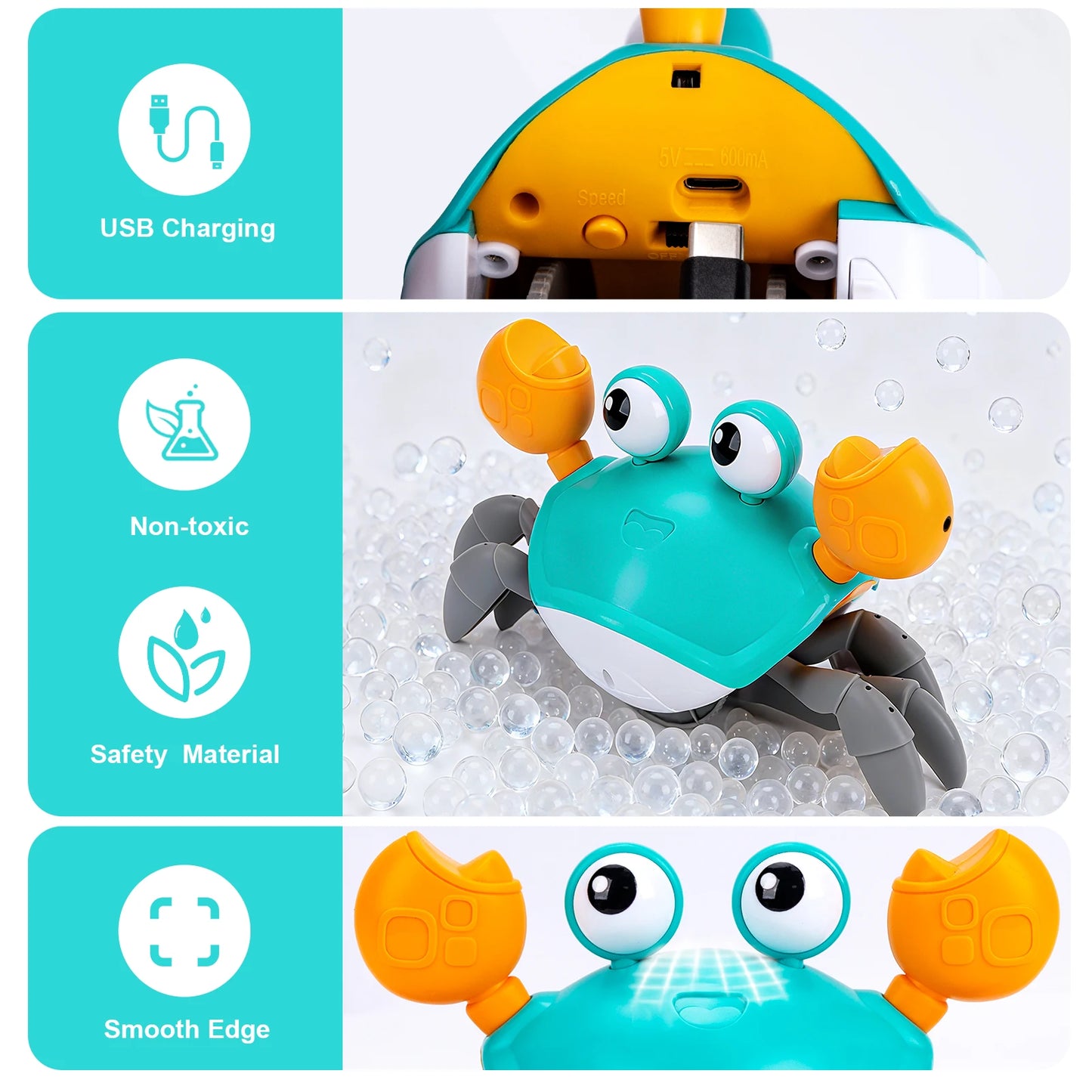 Kid Electronic Pet Toys Dancing Duck&Octopus Musical Penguin Baby Crawling Toys Toddler interactive Toys Tummy Time Gifts