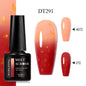 MEET ACROSS 75 Colors Thermal Nail Gel Polish 3 Colors Changing Nail Art Supplies for Manicure DIY Design Long Lasting UV/LED
