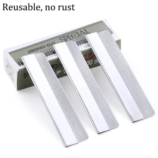 10/30/100Pcs Eyebrow Trimmer Hair Remover Stainless Steel Women Razor For Eyebrows Face Shaver Hair Removal Knife Makeup Tools