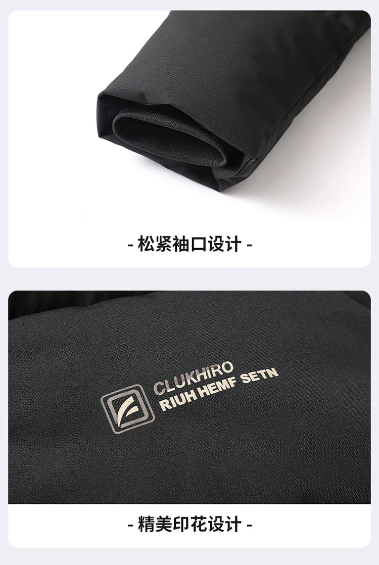 mens Parka Men's Jacket Hooded company Winter New down jacket Solid color Warm Jackets men business leisure coat teenager coats