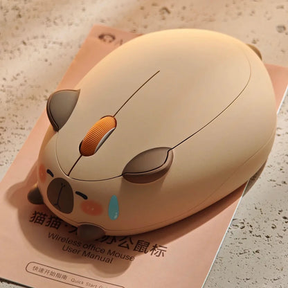 Cute Cat 2.4G Wireless Bluetooth Tri-mode Mouse Creative kitten Mause Ergonomic USB 1200 DPI Mice For PC Laptop Kid Friend Gifts