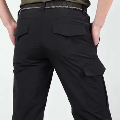 2025 Man Pants Spring Summer Quick-dry Tactical Cargo Pants Men's Multi-pocket Casual Pants Outdoor Hhiking Breathable Pants