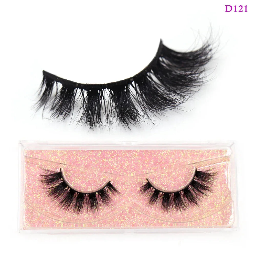 LEHUAMAO Eyelashes 3D Mink Lashes Criss-cross Strands Cruelty Free High Volume Mink Lashes Soft Dramatic Eye lashes Makeup D101