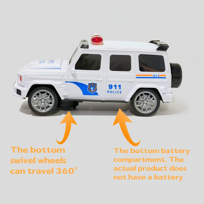 Children's electric toy car - Toy police car model, suitable for children over 3 years old/Birthday, Halloween, Christmas gifts