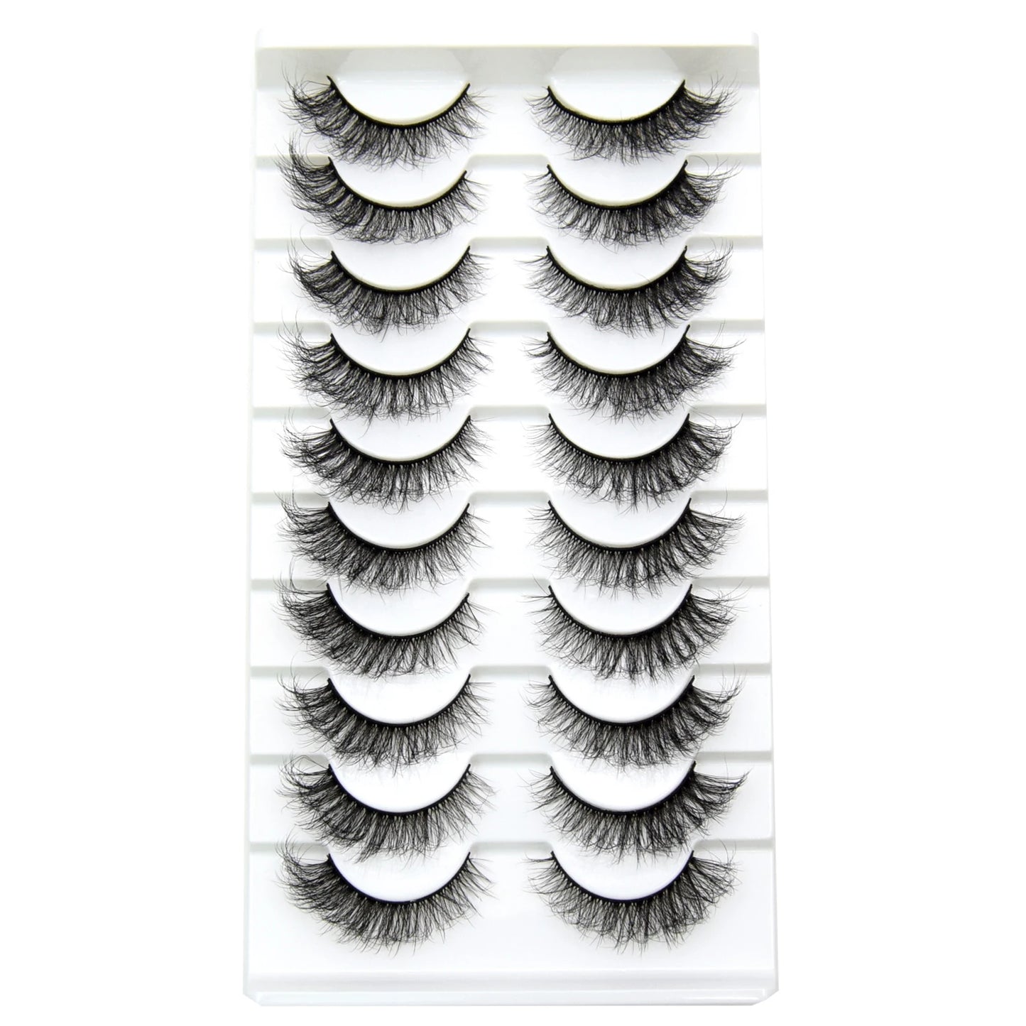 10 Pairs/Lot Visofree Half Lashes Wispy Natural Mink Half False Eyelashes Vegan Fake Eyelash Fluttery Half Lash Extension Makeup