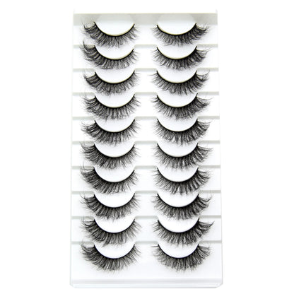 10 Pairs/Lot Visofree Half Lashes Wispy Natural Mink Half False Eyelashes Vegan Fake Eyelash Fluttery Half Lash Extension Makeup