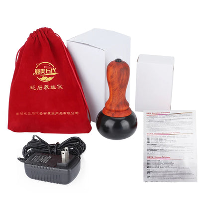 Electric Meridian Bianstone Warming Moxibustion Device Hot Stone Scraping SPA Guasha Massage Machine