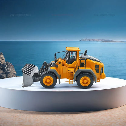 New Kids Remote Control Excavator Truck 4x4 Alloy Dump Loader Construction Vehicle Toy with Moving Parts Gift for Boys Girls