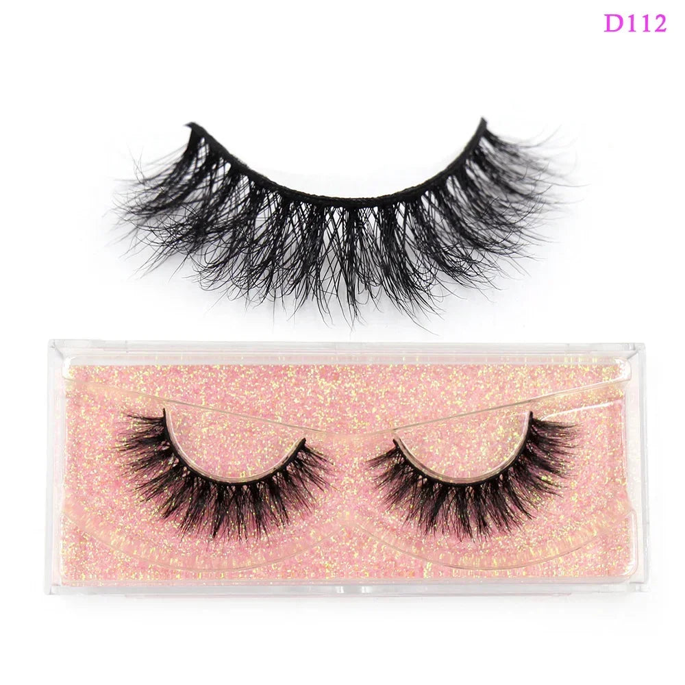 LEHUAMAO Eyelashes 3D Mink Lashes Criss-cross Strands Cruelty Free High Volume Mink Lashes Soft Dramatic Eye lashes Makeup D101